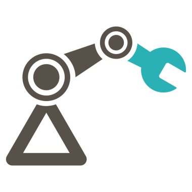 Robotik düz simgesi