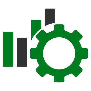 Gelişme grafik düz simgesi