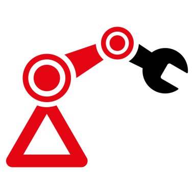 Robotik düz simgesi