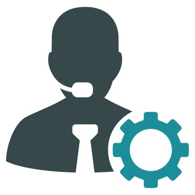 Operatör seçenekleri düz simgesi