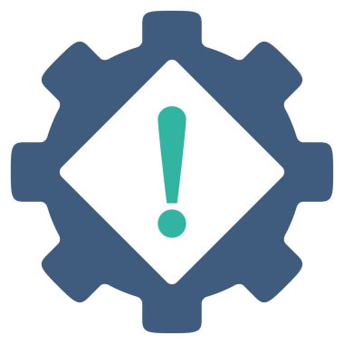 Sanayi sorun düz simgesi