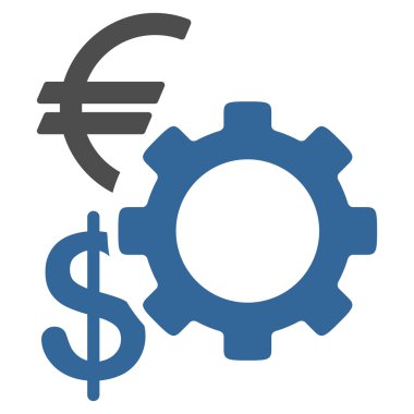 Mali seçenekleri düz simgesi