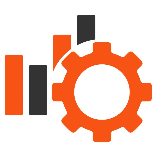 Diagrama de desarrollo Icono plano — Foto de Stock