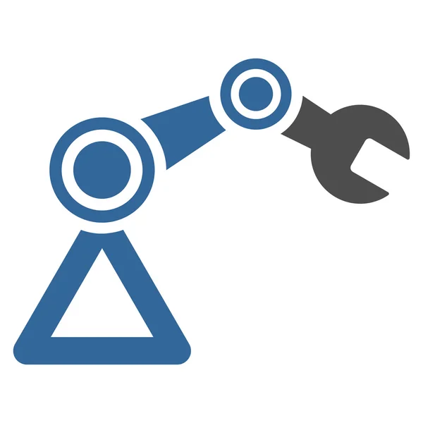 Robotika lapos ikon — Stock Fotó