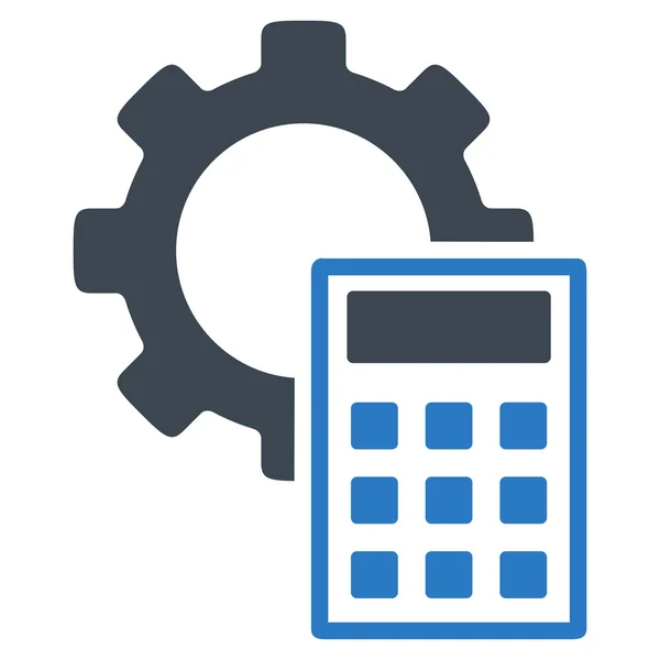 Cálculos de engenharia ícone plano — Fotografia de Stock