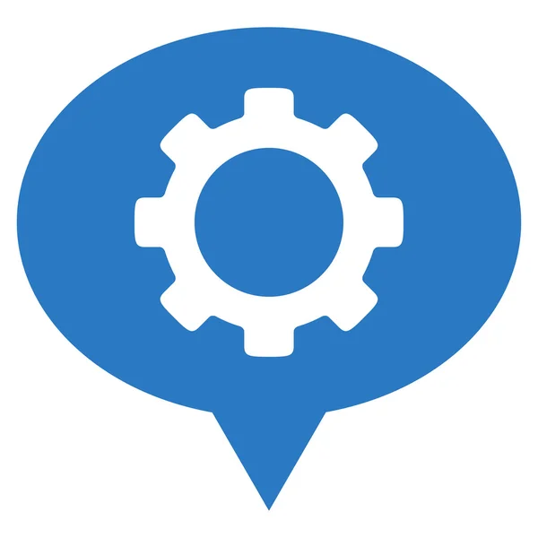 Workshop Map Marker Flat Icon — Stock Photo, Image