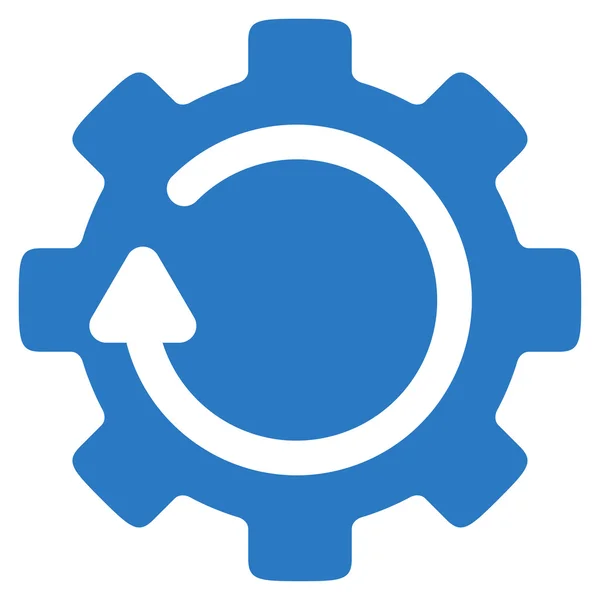 Gear Rotation Flat Icon — Stock Photo, Image
