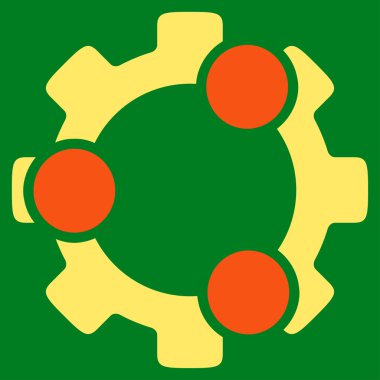 ekip çalışması düz simgesi