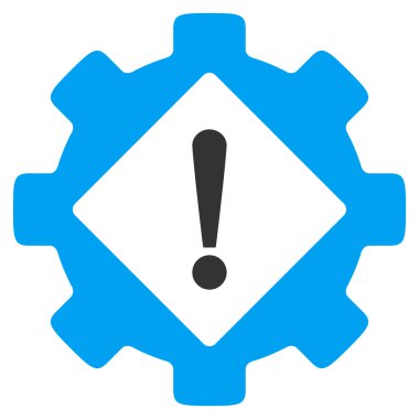 Sanayi sorun düz simgesi