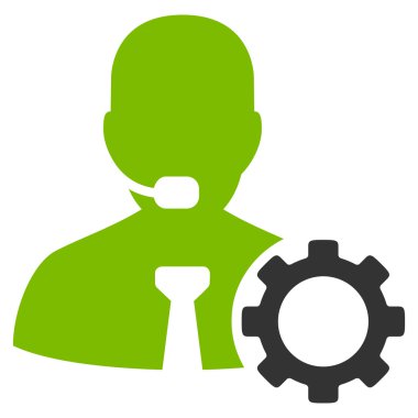 Operatör seçenekleri düz simgesi