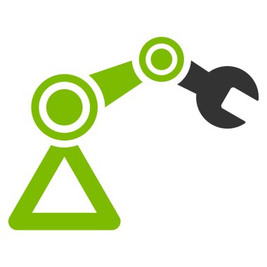 Robotik düz simgesi