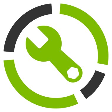 Araçlar diyagramı düz simgesi