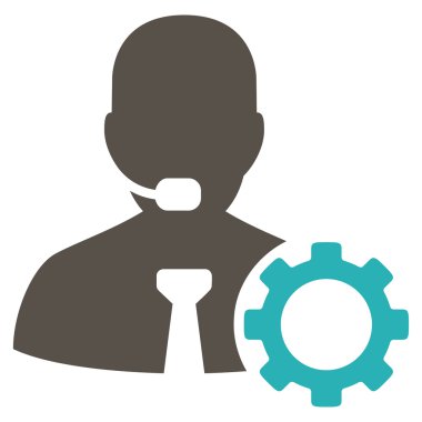 Operatör seçenekleri düz simgesi