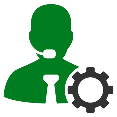 Operatör seçenekleri düz simgesi