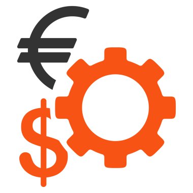 Mali seçenekleri düz simgesi