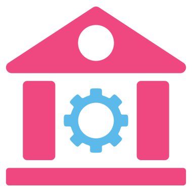 Fabrika düz simgesi