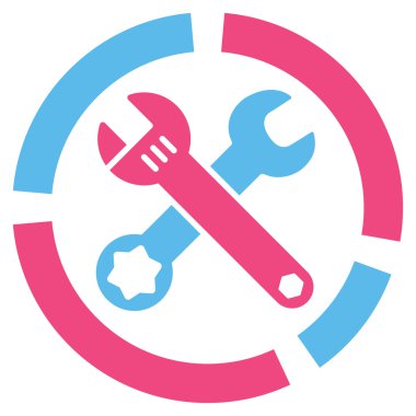 Araçlar diyagramı düz simgesi