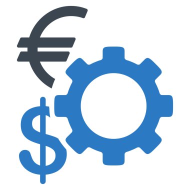 Mali seçenekleri düz simgesi