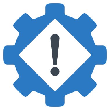 Sanayi sorun düz simgesi