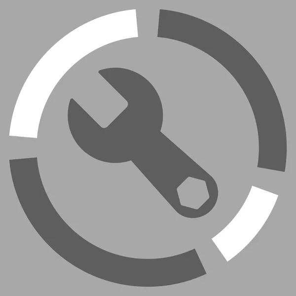 Tools Diagram Flat Icon — Stock Vector