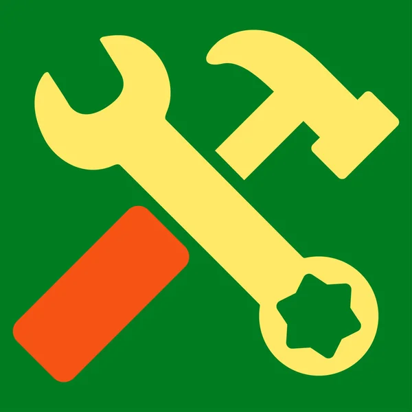 Hammer And Wrench Icon — Stock Vector