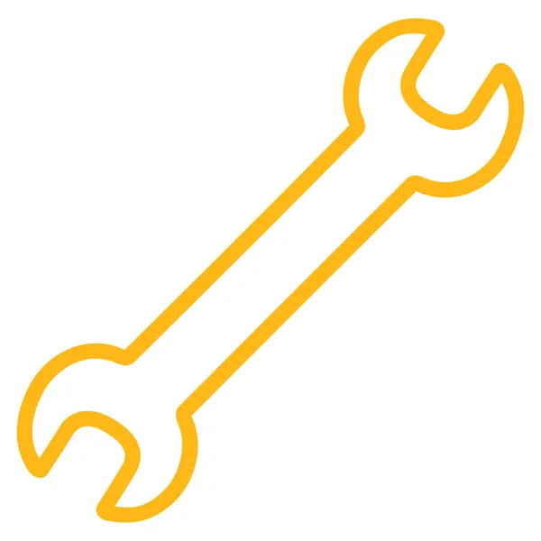 Contour Wrench Icon — Stock Vector