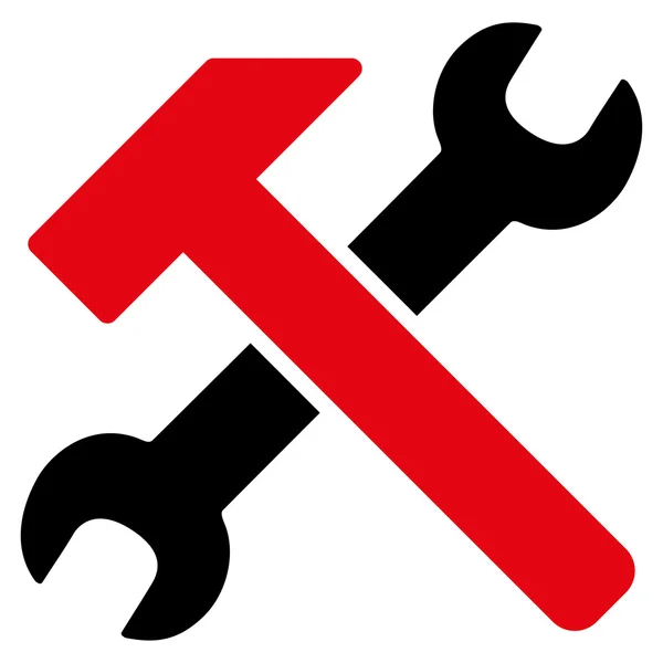 Hammer And Wrench Icon — Stock Vector