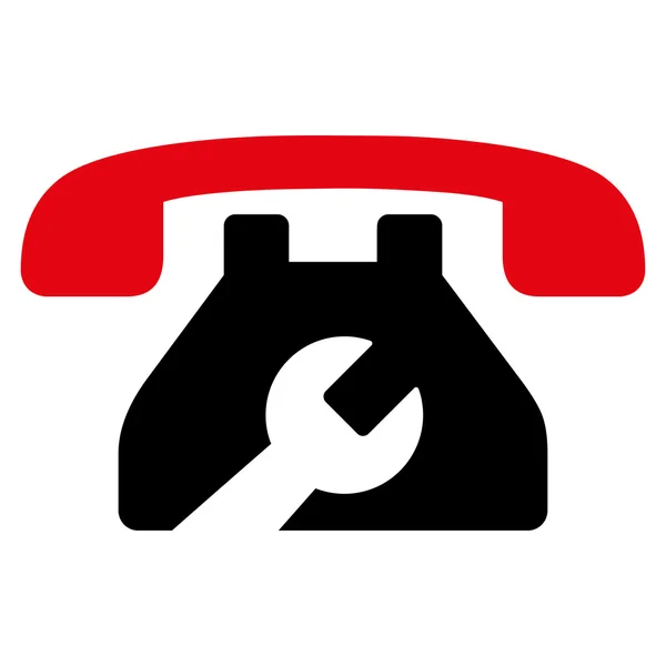 Icono de teléfono de servicio — Vector de stock