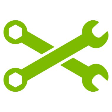 İngiliz anahtarları düz simgesi