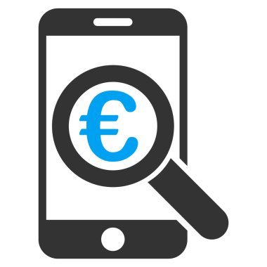 Euro mobil araştırma simgesi