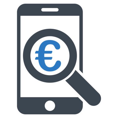 Euro mobil araştırma simgesi