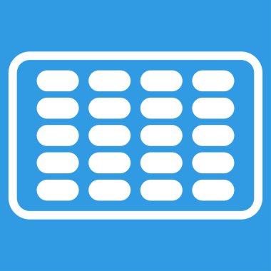 Blister düz simgesi