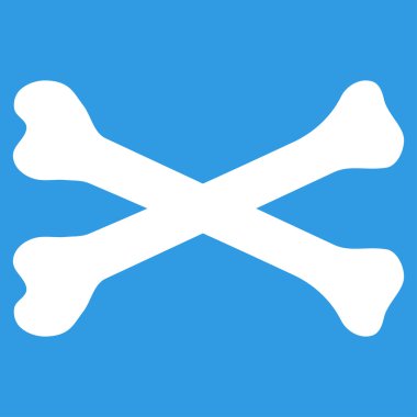 Kemikler düz simgesi