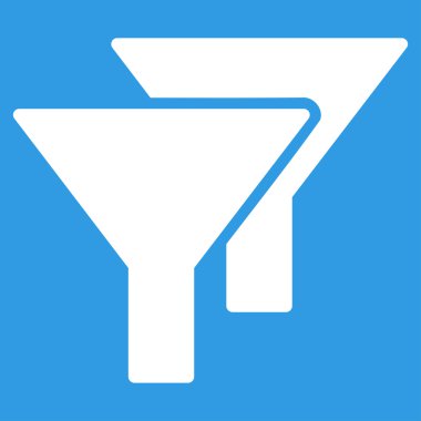 Filtreler düz simgesi