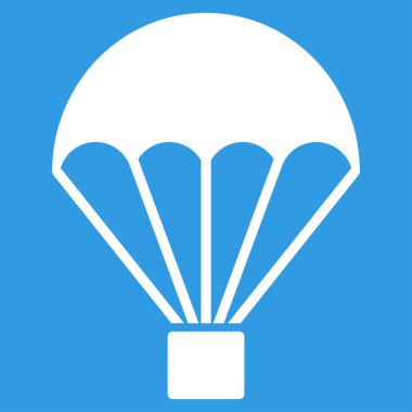Paraşüt düz simgesi