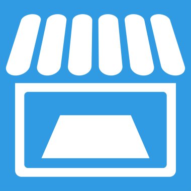 Dükkanı düz simgesi