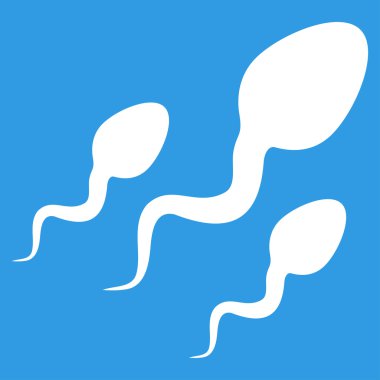 Sperm düz simgesi