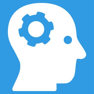 Düşünme düz simgesi