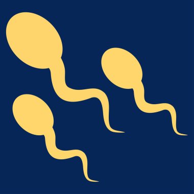 Sperm düz simgesi