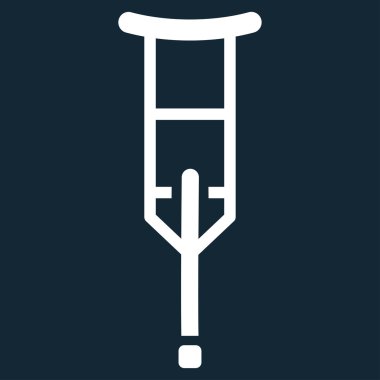 koltuk değneği düz simgesi