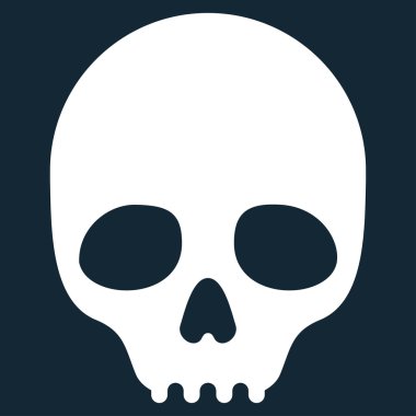 Kafatası düz simgesi