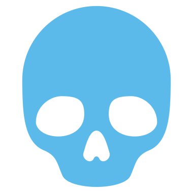 Kafatası düz simgesi