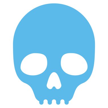 Kafatası düz simgesi