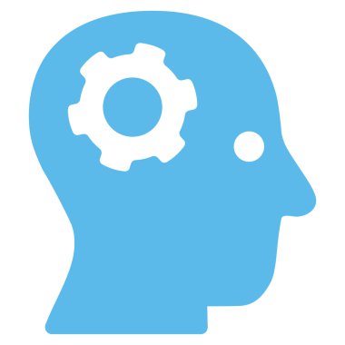 Düşünme düz simgesi