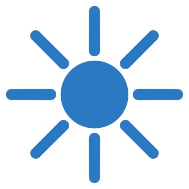 Parlaklık düz simgesi