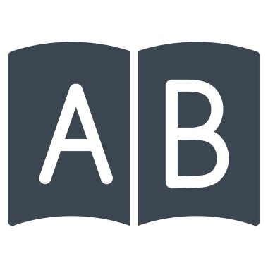 El kitabı düz simgesi