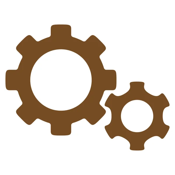 Gears Flat Icon — Stock Photo, Image