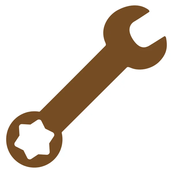 Wrench Flat Icon — Stock Photo, Image