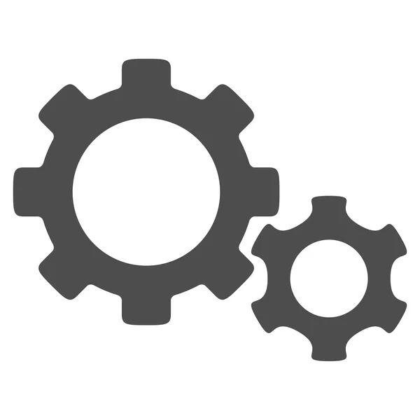 Gears platte pictogram — Stockfoto