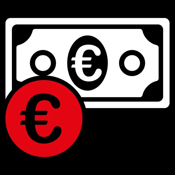 Icono de dinero en efectivo en euros —  Fotos de Stock